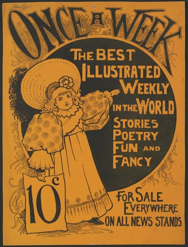 Once a Week; the best illustrated weekly in the world as a canvas print