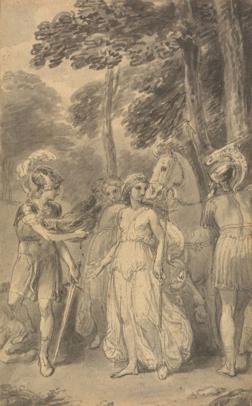 One of Six Illustrations to Fenelon’s ‘The Adventures of Telemachus son of Ulysses’ (ca. 1784) as a canvas print