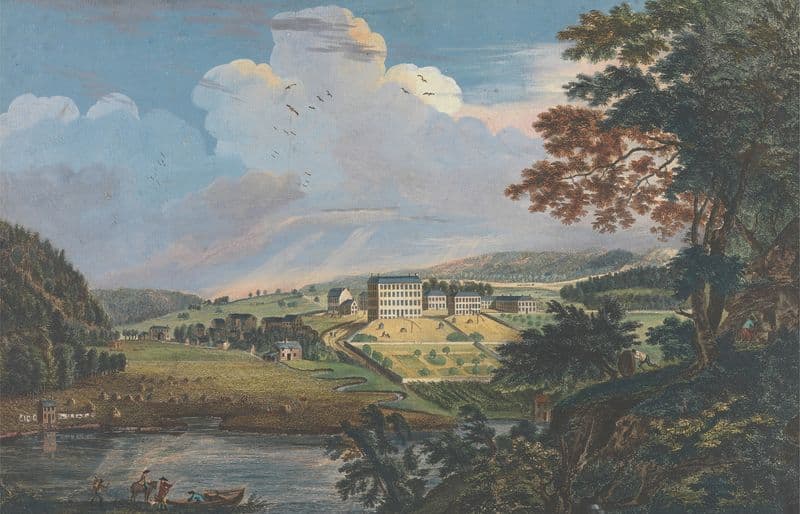 One of Six Remarkable Views in the Provinces of New York, New Jersey and Pennsylvania from SCENOGRAPHI AMERICANA as a canvas print