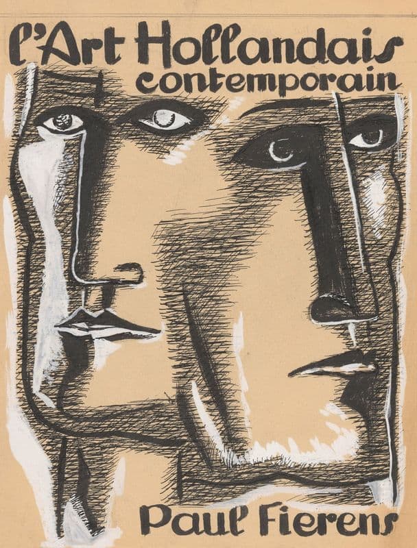 Ontwerp boekomslag ‘l’Art Hollandais contemporain’ as a canvas print