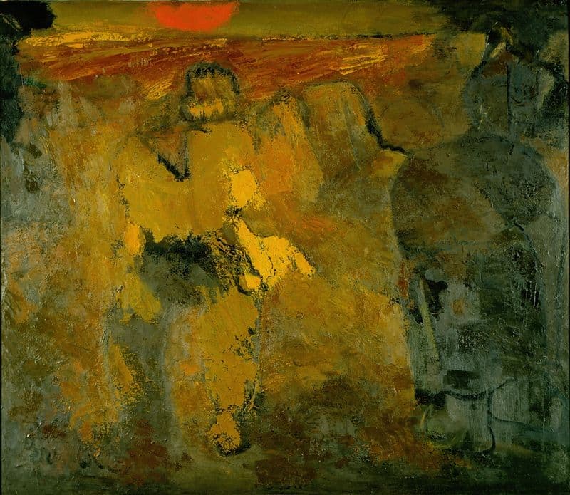 Onvoltooid landschap as a canvas print