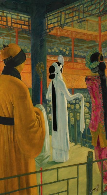 Opera In Peking as a canvas print
