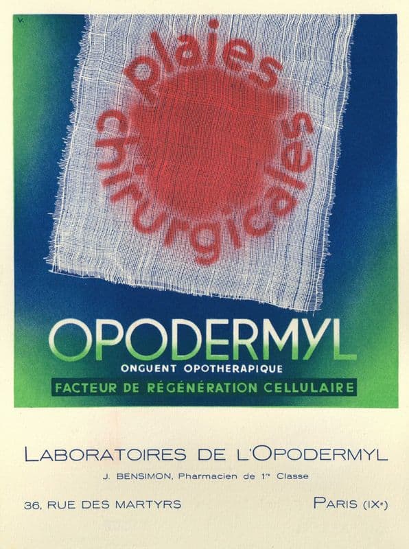 Opodermyl (1910-1950) as a canvas print