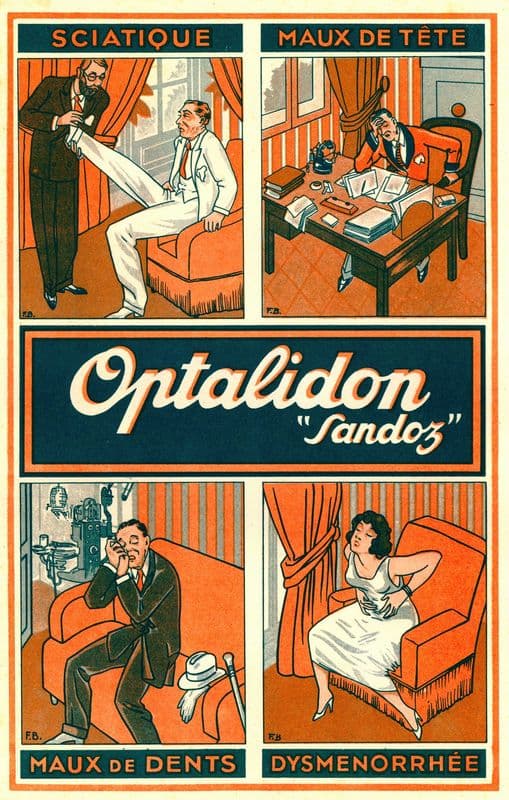 Optalidon (1910-1950) as a canvas print