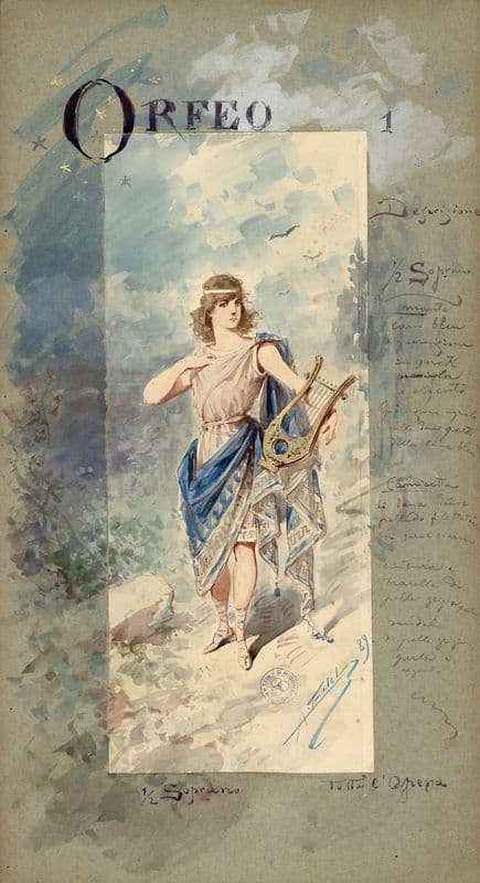 Orfeo (mezzosoprano) as a canvas print