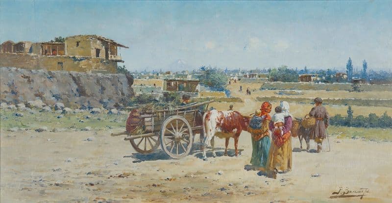 Oriental Landscape as a canvas print