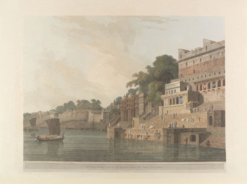 Oriental scenery Pl.16 as a canvas print