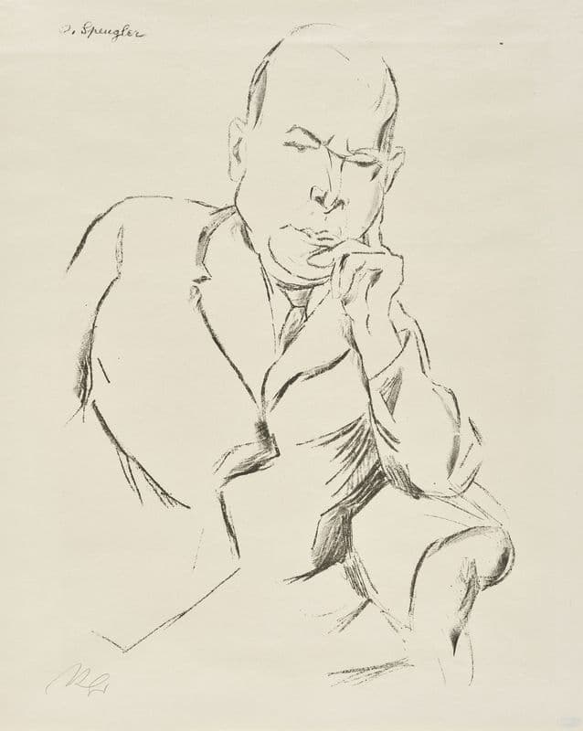 Oswald Spengler as a canvas print