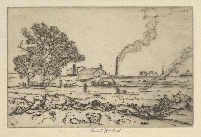 Outskirts of Boston (1900-1925) as a canvas print