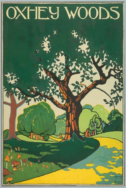 Oxhey Woods, London Underground as a canvas print