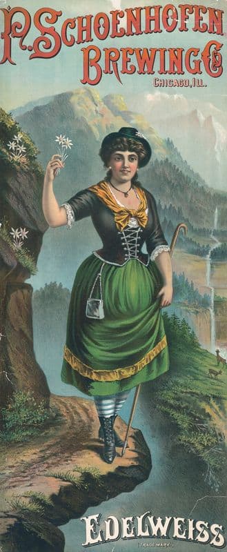 P. Schoenhofen Brewing Co., Chicago, Ill., edelweiss as a canvas print