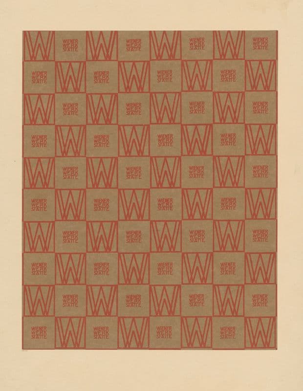 Packpapier der Wiener Werkstätte (1904 - 1905) as a canvas print