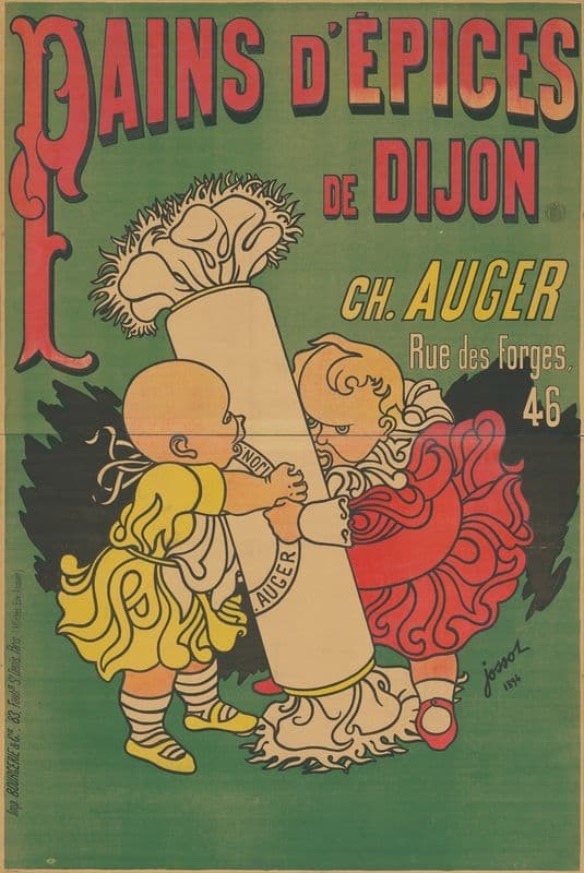 Pain d’Epices de Dijon. Ch. Auger as a canvas print