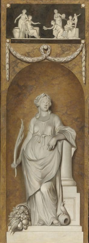 Painted Wall Hanging with Peace as a canvas print