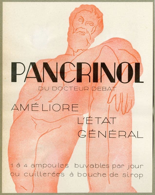 Pancrinol (1910-1950) as a canvas print