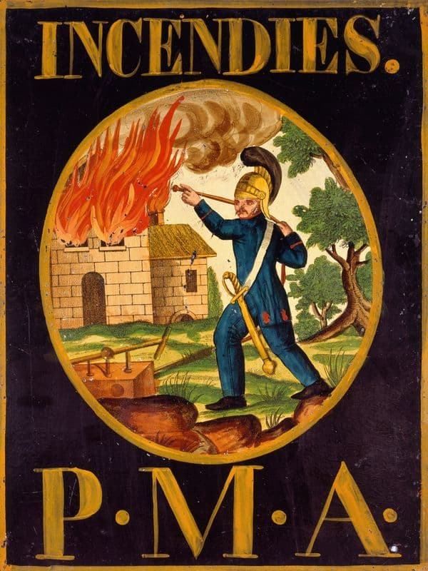 Panonceau de compagnie d’assurances. Paris (1850-1900) as a canvas print