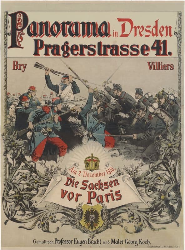 Panorama in Dresden, Pragerstrasse 41 as a canvas print