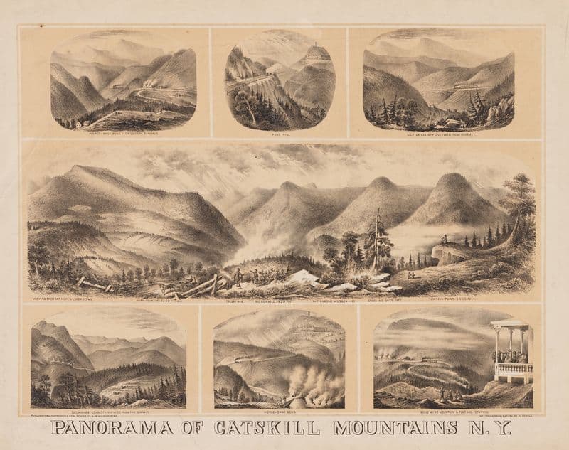 Panorama of Catskill Mountains N. Y. (1871-1879) as a canvas print