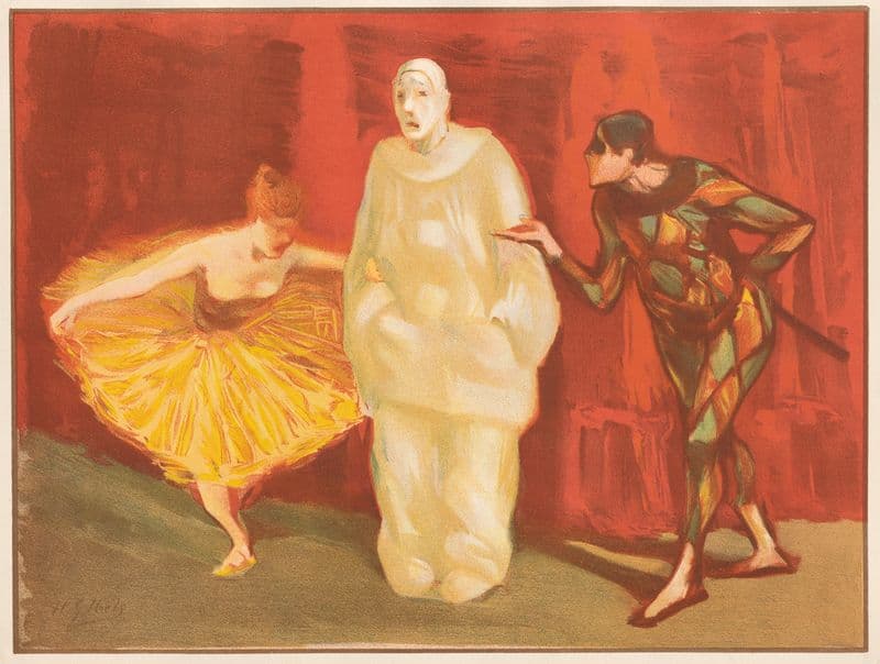 Pantomime (1898-1899) as a canvas print