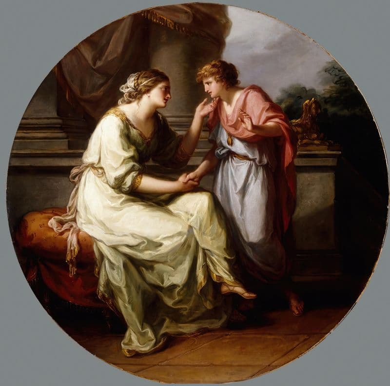 Papirius Praetextatus Entreated by his Mother to Disclose the Secrets of the Deliberations of the Roman Senate as a canvas print