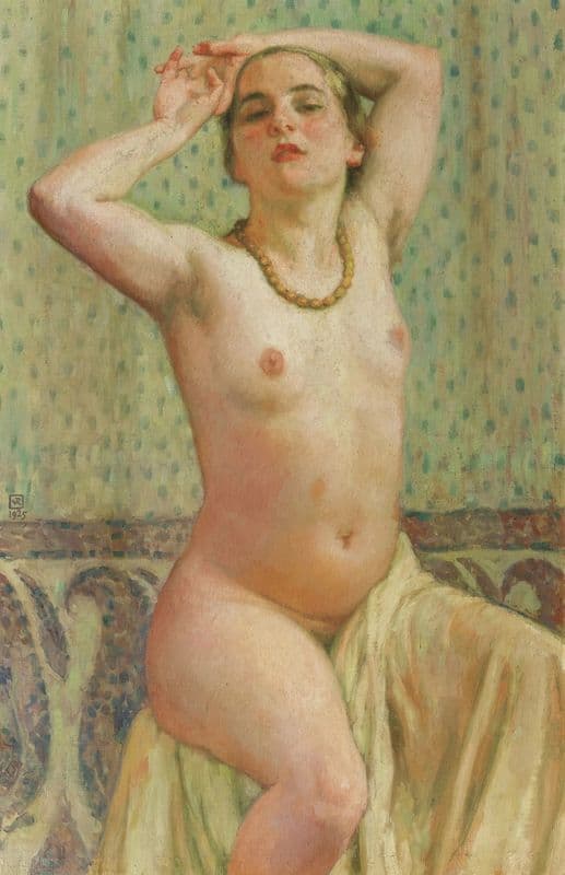 Paquita au collier as a canvas print