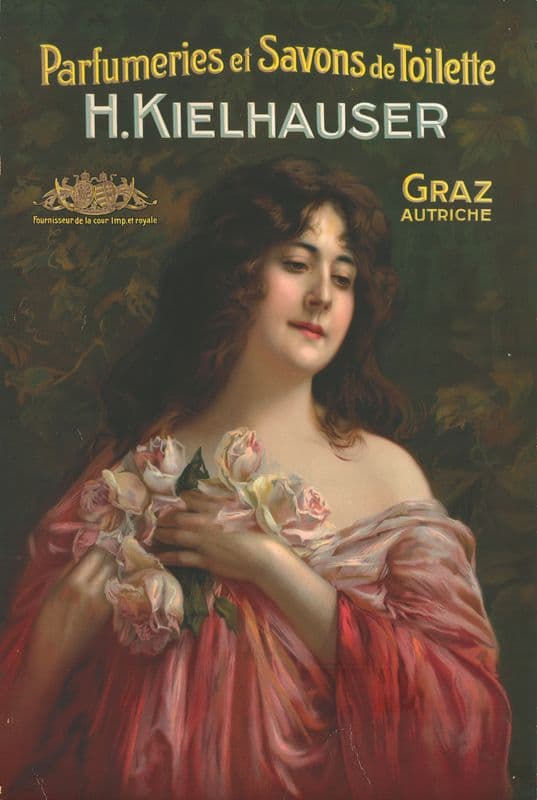 Parfumeries et Savons de Toilette. H. Kielhauser Graz Autriche (1889 - 1896) as a canvas print