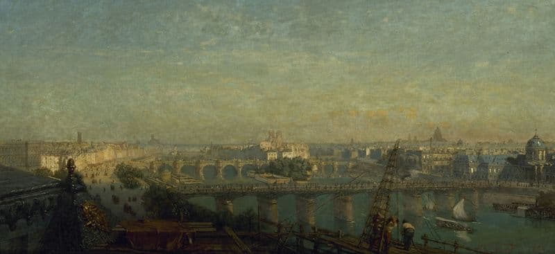 Paris du côté du levant; vue prise des toits du Louvre as a canvas print