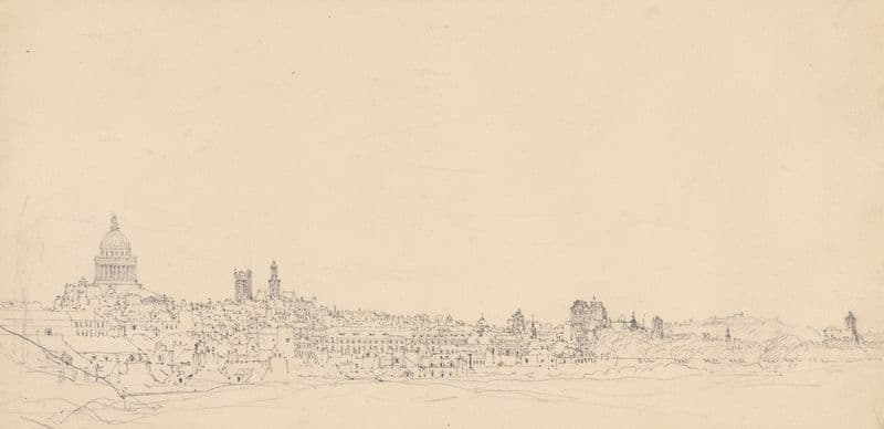 Paris from the Boulevard de L’Hopital as a canvas print