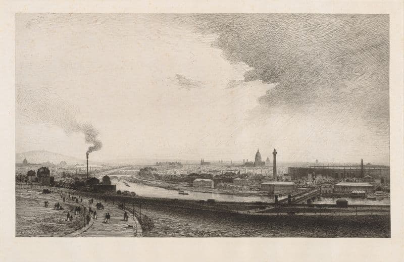 Paris in 1867, View from the Trocadero as a canvas print