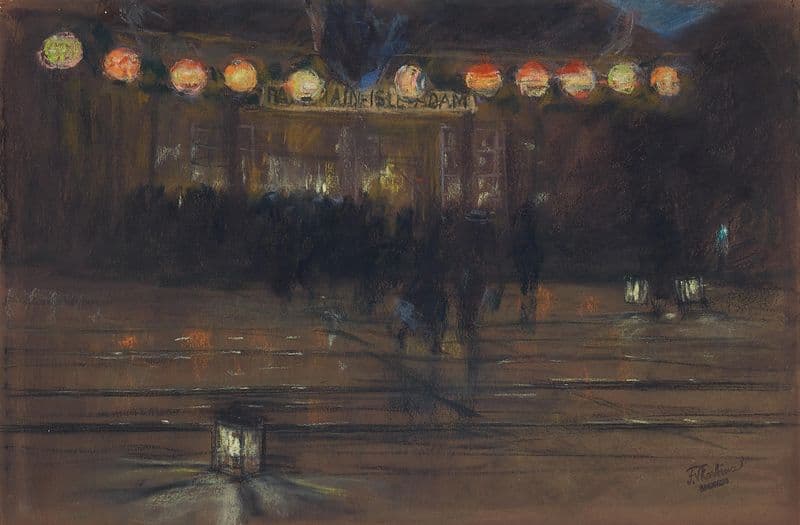 Pariser Straßenszene as a canvas print