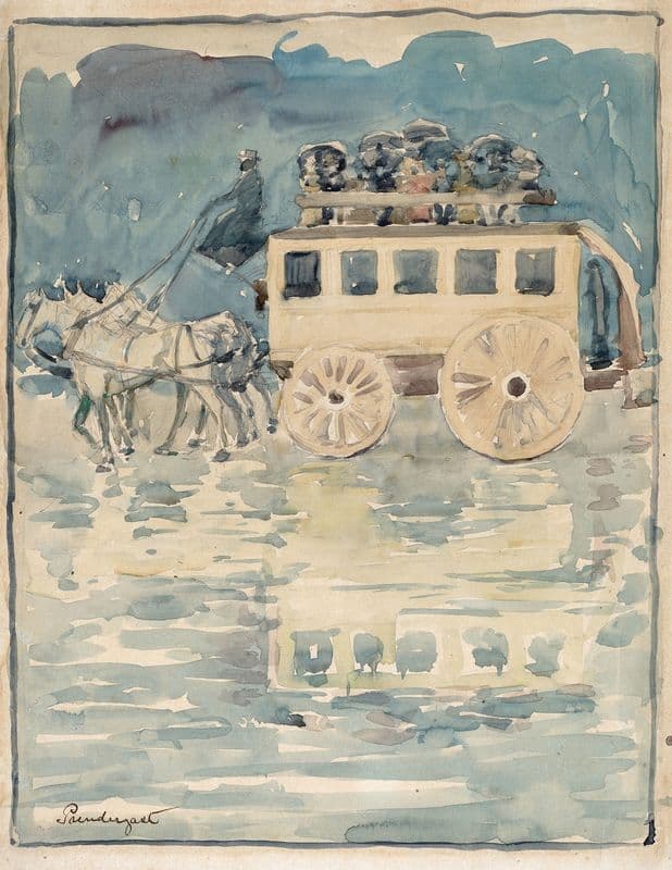 Parisian Omnibus (1893-1894) as a canvas print