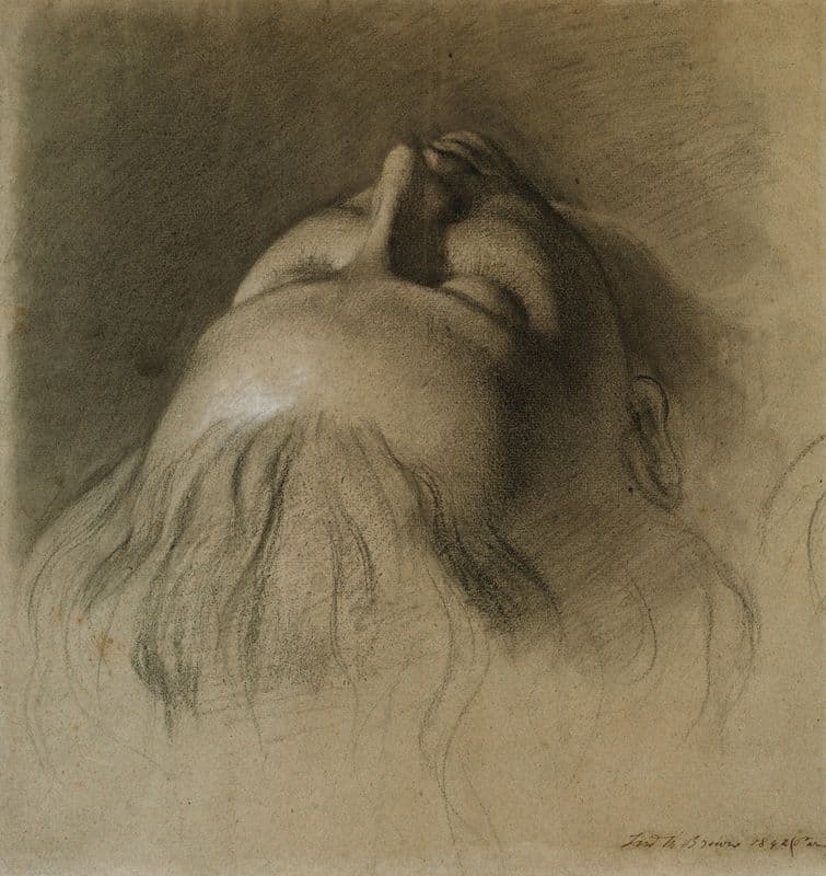 Parisina’s Sleep – Study for Head of Parisina as a canvas print