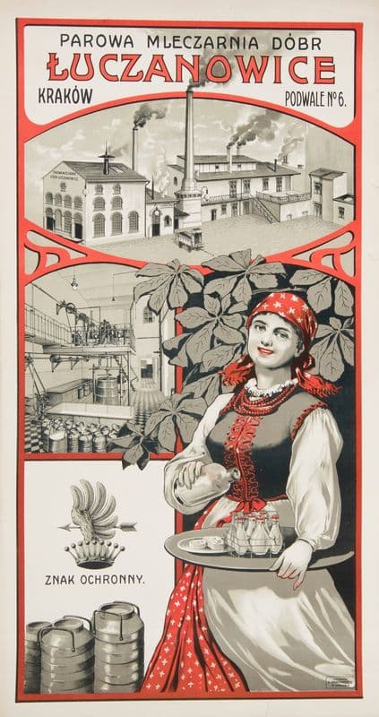 Parowa Mleczarnia Dóbr Łuczanowice as a canvas print
