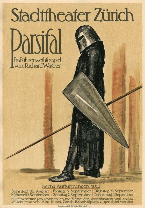 Parsifal. Ein Bühnenweihfestspiel von Richard Wagner im Stadttheater Zürich as a canvas print