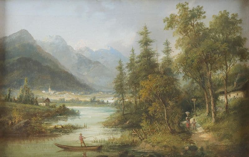 Partie aus Ober-Steier as a canvas print
