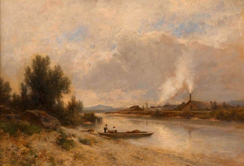 Partie bei Hallein an der Salzach as a canvas print