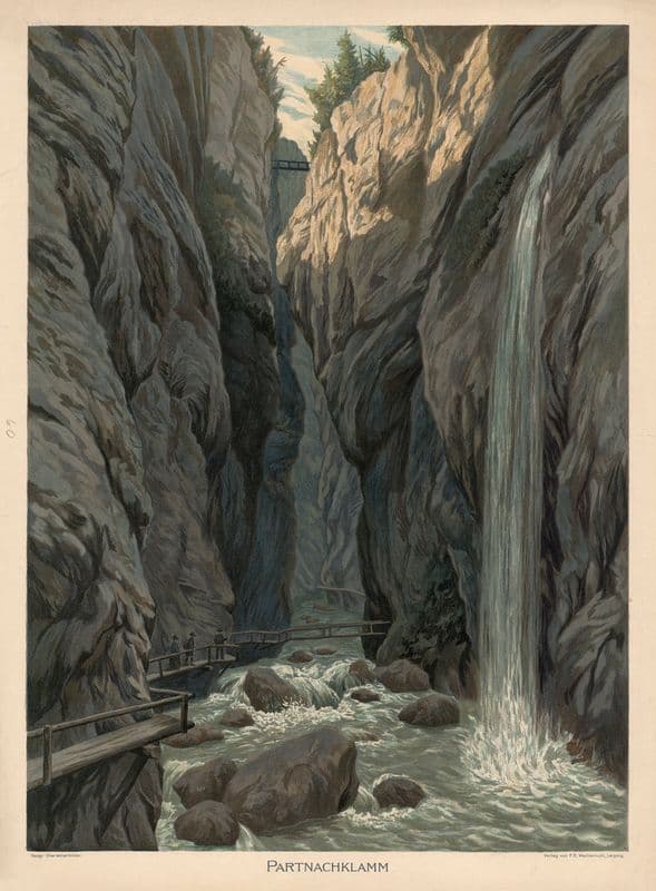 Partnachklamm as a canvas print