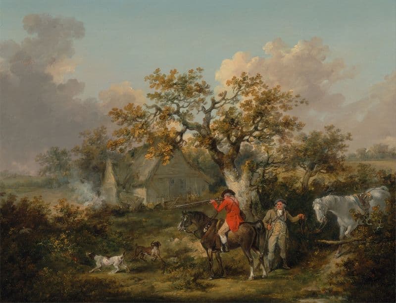 Partridge Shooting as a canvas print