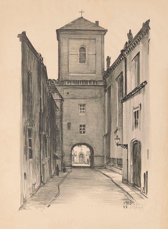 Passage from Kanonia Street to Św. Jana Street as a canvas print