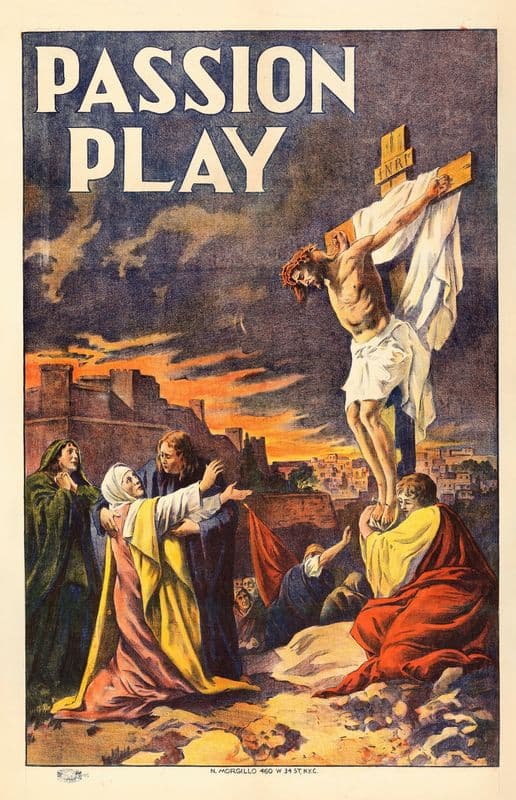 Passion Play (early 1900s) as a canvas print