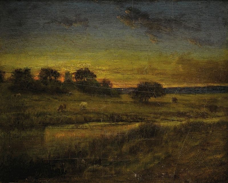 Pasture at Dawn as a canvas print