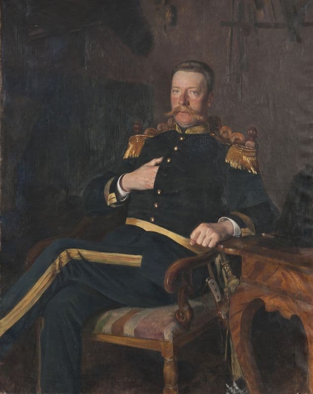 Patrick Baron Seton (1849-1911) as a canvas print