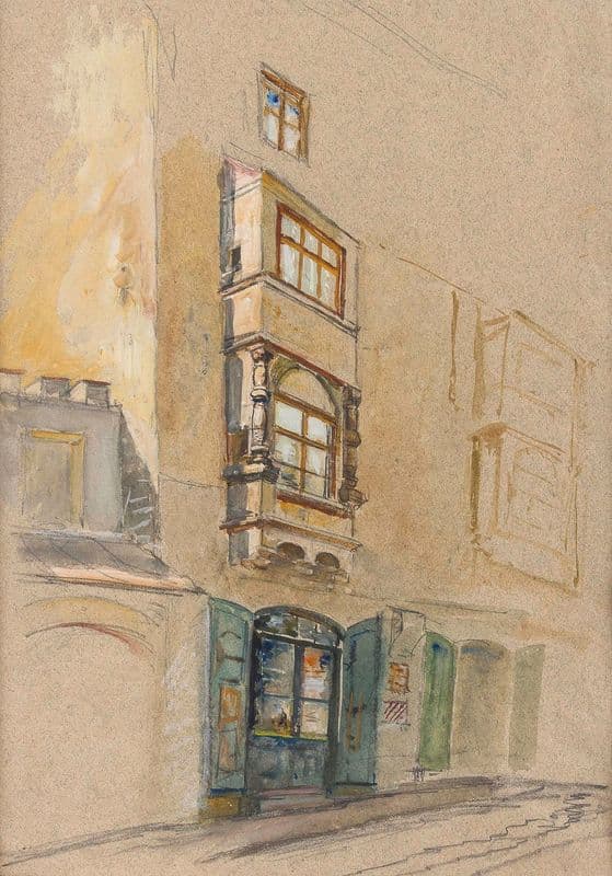 Patrizierhaus in Wien as a canvas print