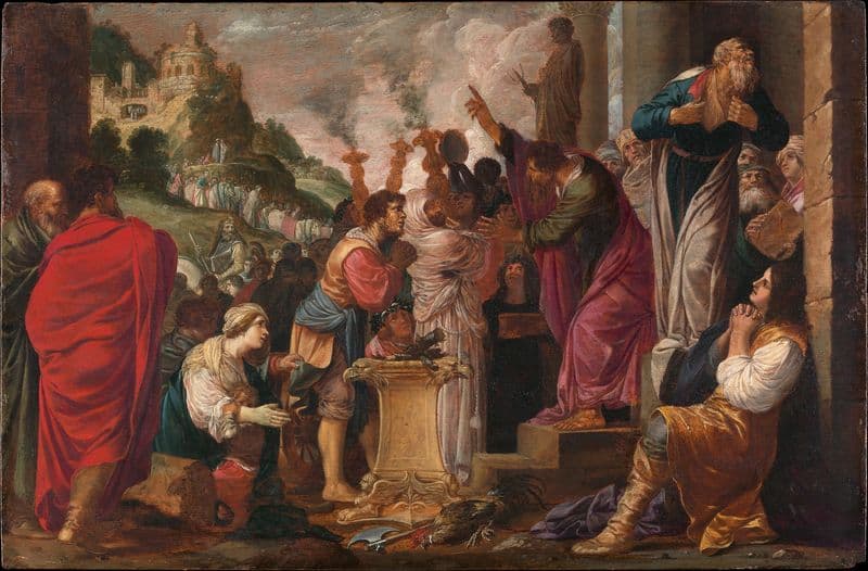Paul and Barnabas at Lystra as a canvas print