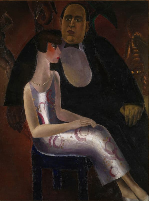 Paul-Gustave van Hecke and his Wife Norine De Schrijver as a canvas print