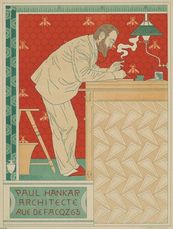 Paul Hankar Architecte as a canvas print