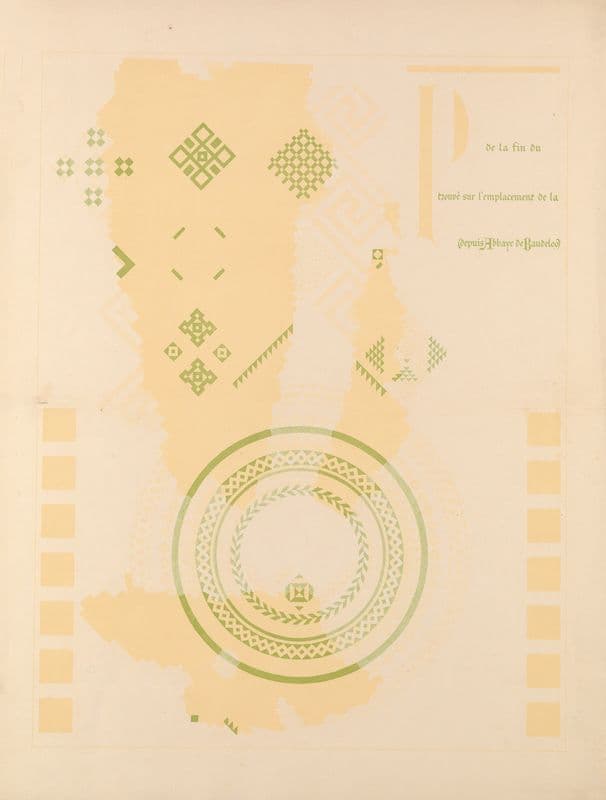 Pavement Plan as a canvas print