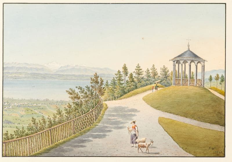 Pavillon du Signal de Bougy as a canvas print