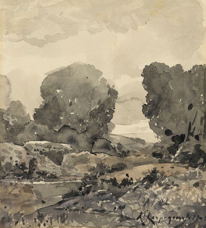Paysage (1902-1904) as a canvas print