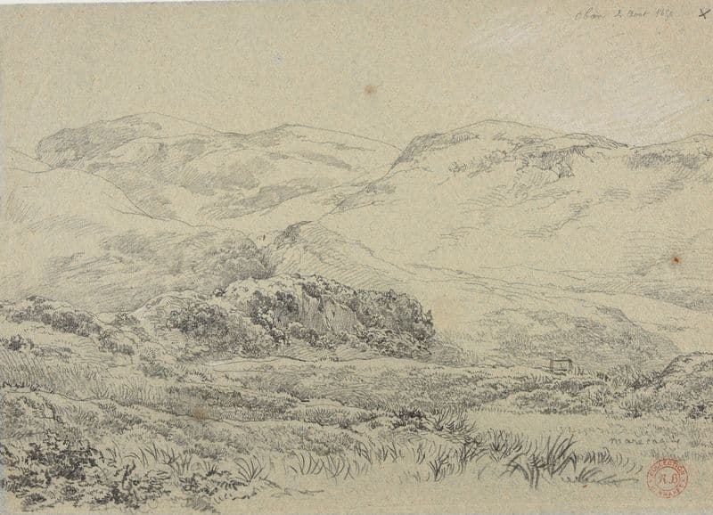 Paysage à Oban as a canvas print